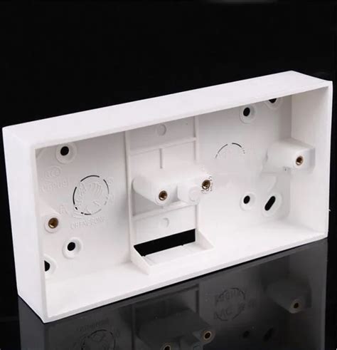 electrical switch box with two holes in bottom|2.